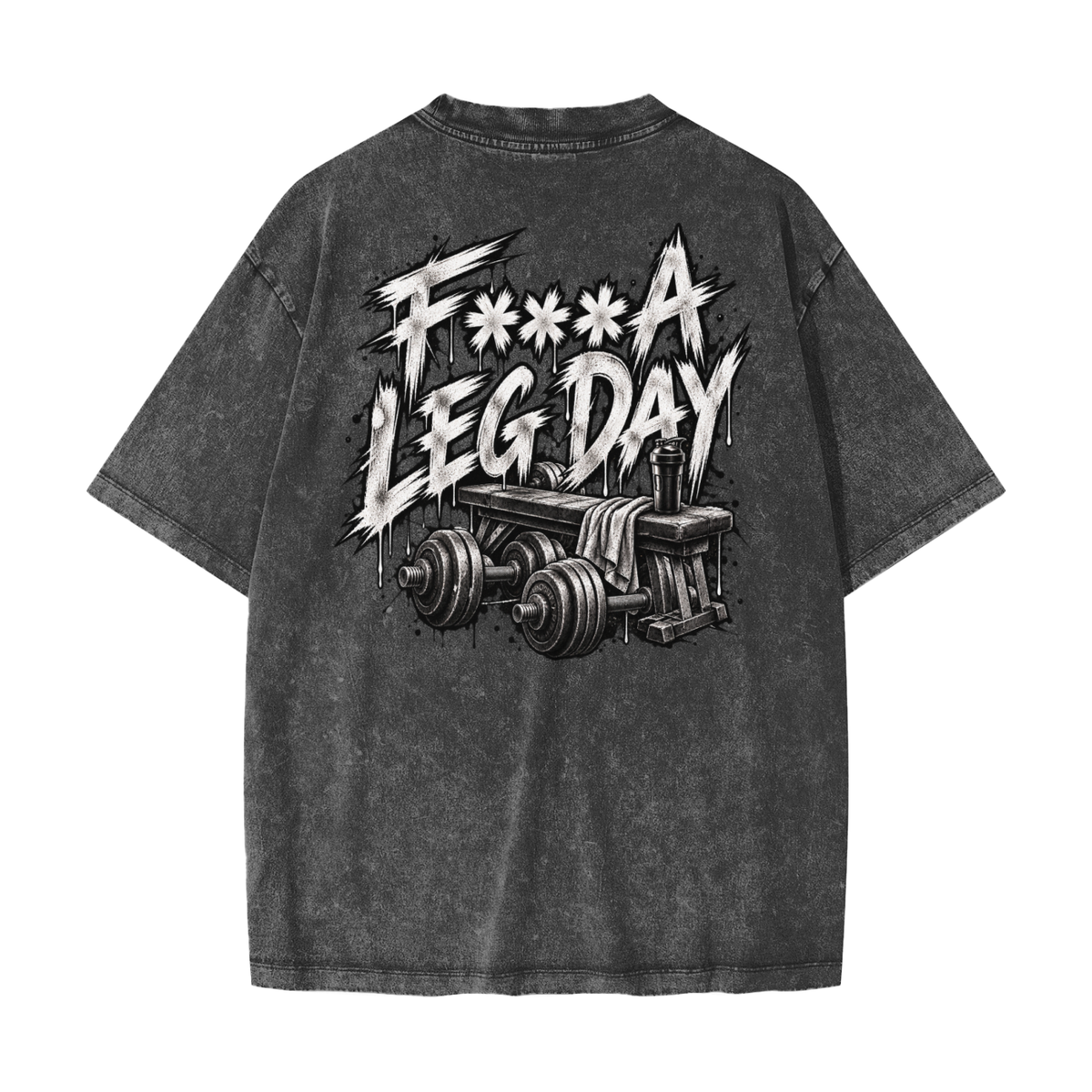 Blaine Leg Day Heavyweight Snow Washed T-Shirt