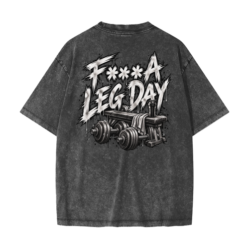 Blaine Leg Day Heavyweight Snow Washed T-Shirt
