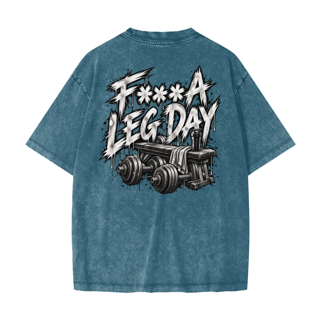 Blaine Leg Day Heavyweight Snow Washed T-Shirt