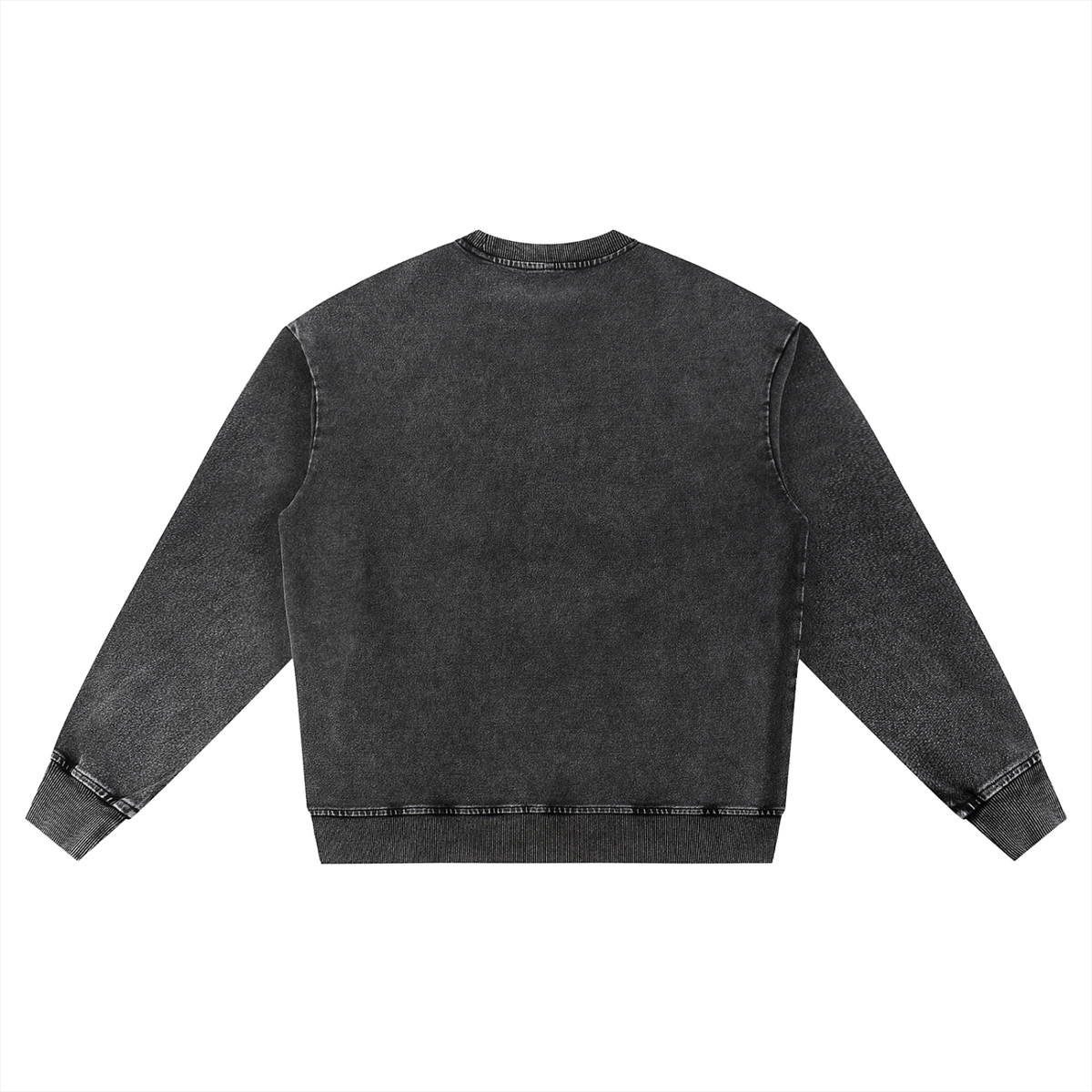 Ghost Hunting Snow Wash Oversized Crewneck Sweatshirt