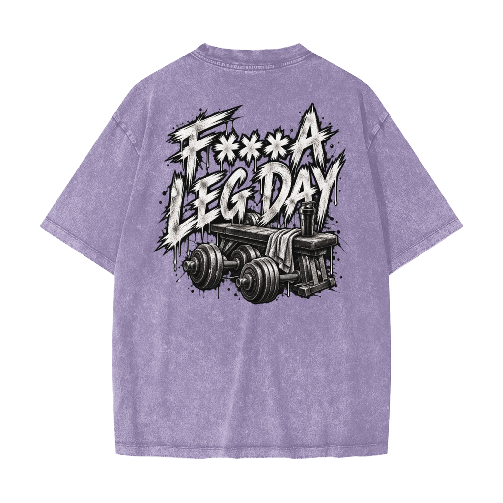 Blaine Leg Day Heavyweight Snow Washed T-Shirt