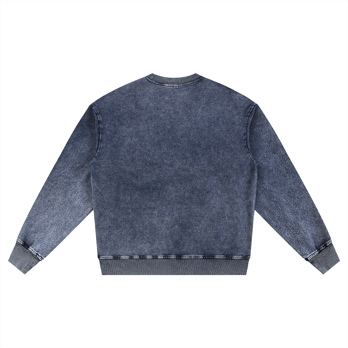 Ghost Hunting Snow Wash Oversized Crewneck Sweatshirt