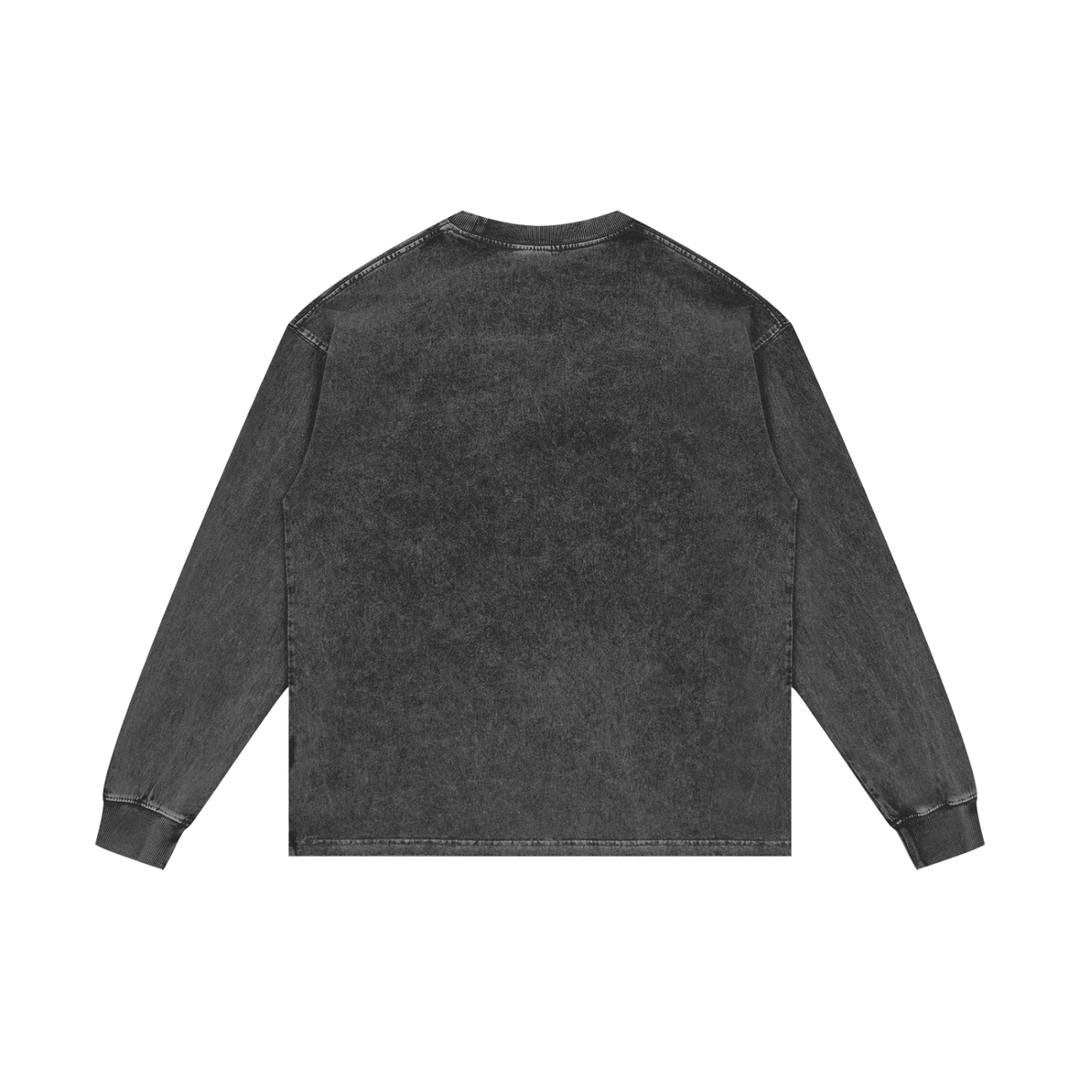 Ghost Hunting Acid Wash Oversize Long Sleeve T-Shirt