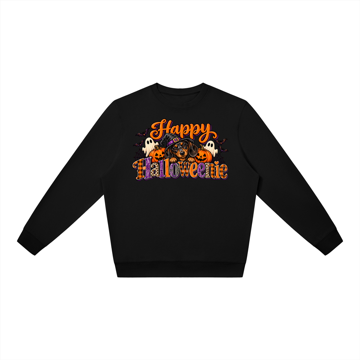 Happy Halloweenie Unisex Oversized Crewneck Sweatshirt