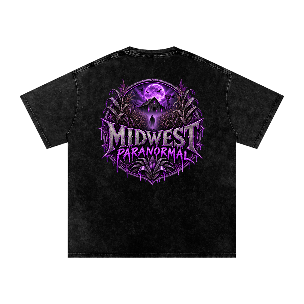 Midwest Paranormal Snow Washed Oversized Cotton T-Shirt
