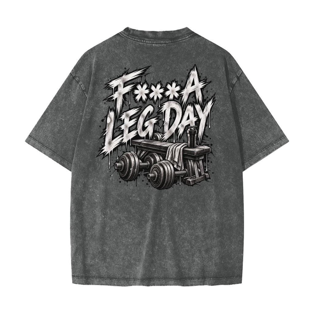 Blaine Leg Day Heavyweight Snow Washed T-Shirt