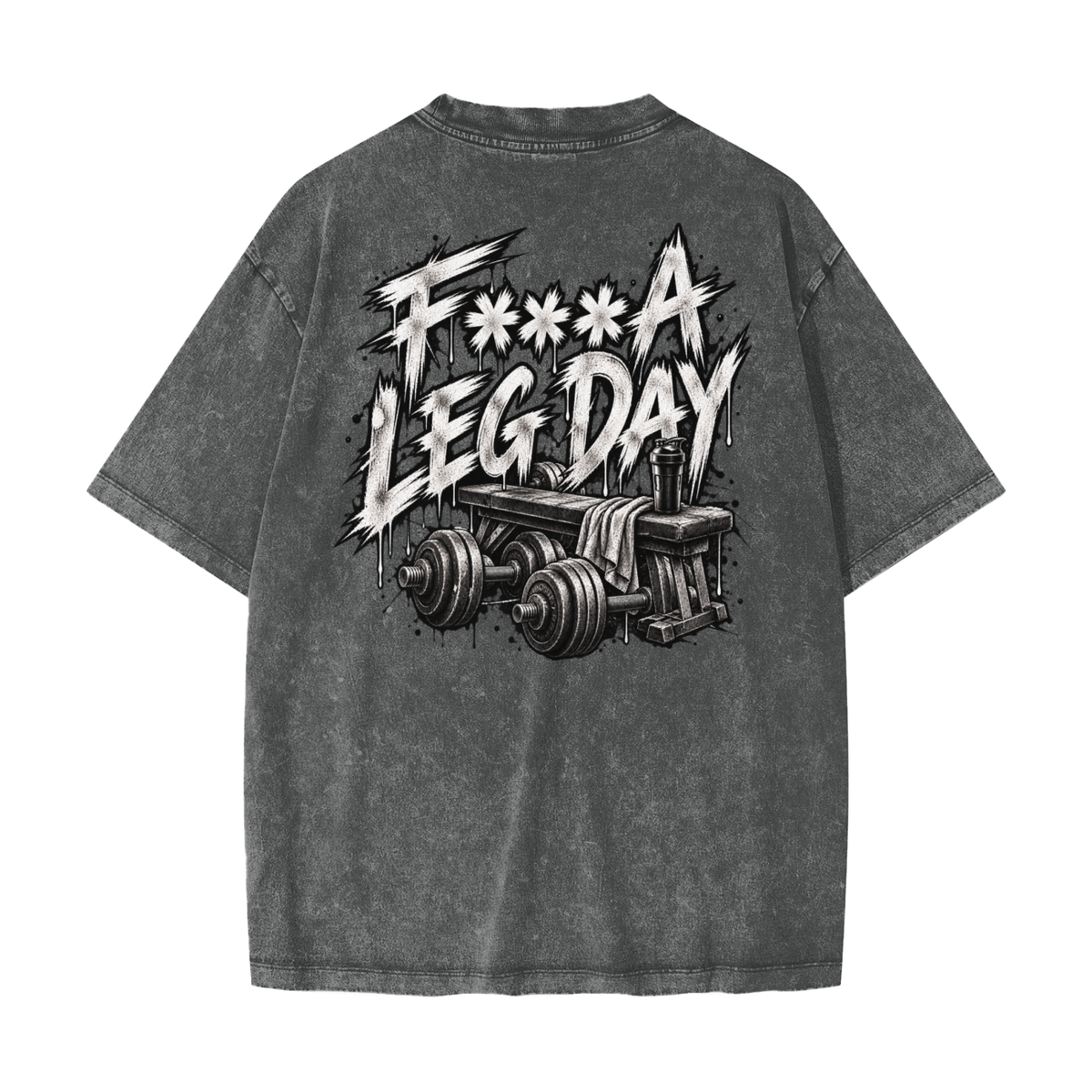 Blaine Leg Day Heavyweight Snow Washed T-Shirt